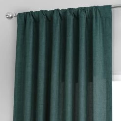 Empire Green Italian Faux Linen Curtain -Chic Curtains Shop FLCH FM20202 79888 3