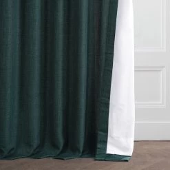 Empire Green Italian Faux Linen Curtain -Chic Curtains Shop FLCH FM20202 79888 5