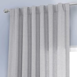 Portrait Grey Italian Faux Linen Curtain -Chic Curtains Shop FLCH FM20259 79886 4