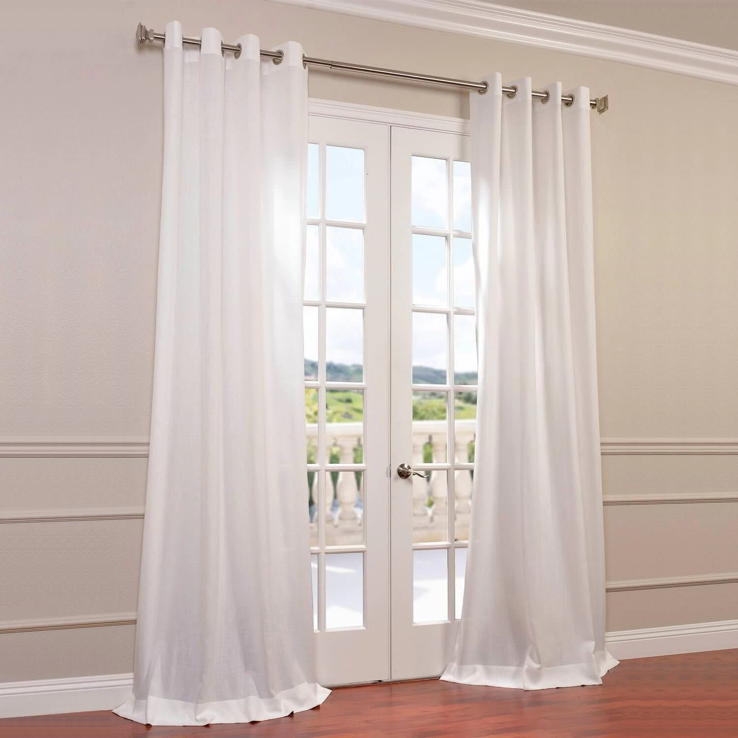 Cloud Grommet Faux Linen Curtain 7 Cloud Grommet Faux Linen Curtain - Image 5