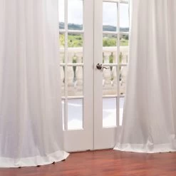 Cloud Grommet Faux Linen Curtain 10 Cloud Grommet Faux Linen Curtain -Chic Curtains Shop FLCH YL7971 GR 25670 2