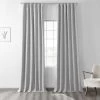 Millennial Grey Thermal Cross Linen Weave Blackout Curtain -Chic Curtains Shop FLCW CBO1911 58712