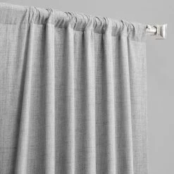 Millennial Grey Thermal Cross Linen Weave Blackout Curtain 11 Millennial Grey Thermal Cross Linen Weave Blackout Curtain -Chic Curtains Shop FLCW CBO1911 58712 2