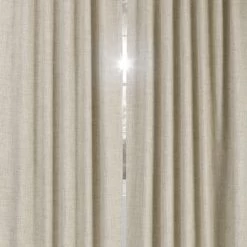 Toasted Tan Grommet Thermal Cross Linen Weave Blackout Curtain -Chic Curtains Shop FLCW CBO193 GR 58715 3