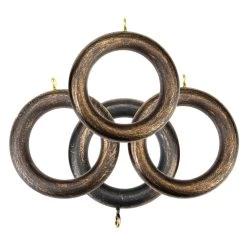 Istanbul Antique Bronze Prepacked Wooden Rod Set -Chic Curtains Shop HDW AB 2018 22 PREPACK 15573 2
