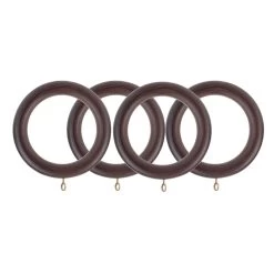 Square Architectural English Walnut Prepacked Wooden Rod Set -Chic Curtains Shop HDW HG 2042 79 PREPACK 19433 3