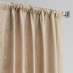 Magdelena Beige & Gold Faux Silk Jacquard Curtain -Chic Curtains Shop JQCH 20122011 36403 3
