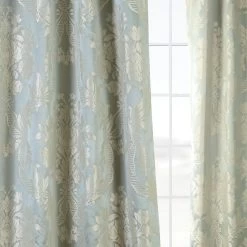 Magdelena Blue & Steel Faux Silk Jacquard Curtain 13 Magdelena Blue & Steel Faux Silk Jacquard Curtain -Chic Curtains Shop JQCH 20122053 36406 4
