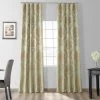 Magdelena Jade & Gold Faux Silk Jacquard Curtain 1 Magdelena Jade & Gold Faux Silk Jacquard Curtain -Chic Curtains Shop JQCH 201272 36407