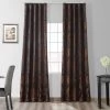 Magdelena Black & Copper Faux Silk Jacquard Curtain 1 Magdelena Black & Copper Faux Silk Jacquard Curtain -Chic Curtains Shop JQCH 201302 5065