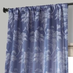 Sequoia Cobalt Blue Faux Silk Jacquard Curtain 10 Sequoia Cobalt Blue Faux Silk Jacquard Curtain -Chic Curtains Shop JQCH RA197609 74892 3