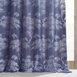 Sequoia Cobalt Blue Faux Silk Jacquard Curtain 12 Sequoia Cobalt Blue Faux Silk Jacquard Curtain -Chic Curtains Shop JQCH RA197609 74892 4