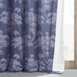 Sequoia Cobalt Blue Faux Silk Jacquard Curtain 11 Sequoia Cobalt Blue Faux Silk Jacquard Curtain -Chic Curtains Shop JQCH RA197609 74892 5