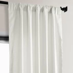 Warm White Euro Linen Curtain -Chic Curtains Shop LNCH EGB8041033 pole pocket header