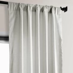 Light Greige Euro Linen Curtain -Chic Curtains Shop LNCH EGB8041036 pole pocket header