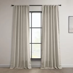 Light Birch Euro Linen Curtain