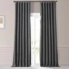 Hudson Grey Monochromatic Faux Linen Room Darkening Curtain Pair (2 Panels) 2 Hudson Grey Monochromatic Faux Linen Room Darkening Curtain Pair (2 Panels) -Chic Curtains Shop LNMC 2054 69569 1