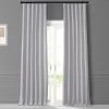 Colonial Off White Monochromatic Faux Linen Room Darkening Curtain Pair (2 Panels) -Chic Curtains Shop LNMC 2055 69570 1
