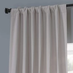 Navajo Cream Monochromatic Faux Linen Room Darkening Curtain Pair (2 Panels) -Chic Curtains Shop LNMC 2056 69571 3
