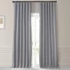Chicago Grey Monochromatic Faux Linen Room Darkening Curtain Pair (2 Panels) -Chic Curtains Shop LNMC 2059 69574 1