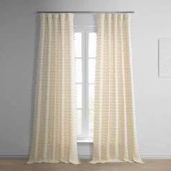 Nikos Loom Woven Cotton Sheer Curtain