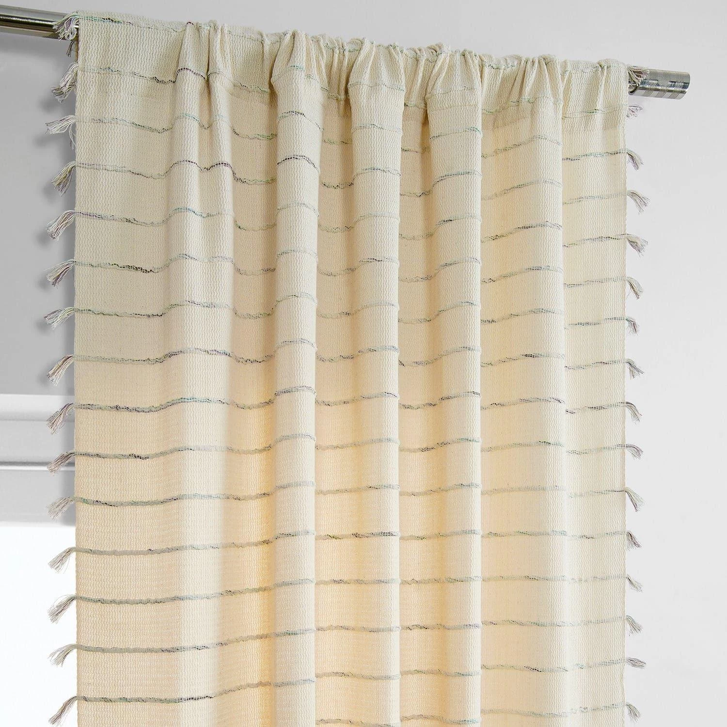 Nikos Loom Woven Cotton Sheer Curtain 6 Nikos Loom Woven Cotton Sheer Curtain - Image 4