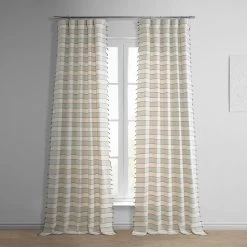 Leon Loom Woven Cotton Sheer Curtain