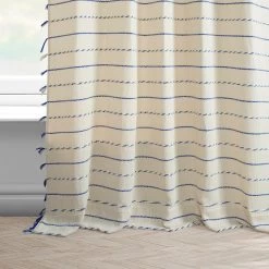 Andros Loom Woven Cotton Sheer Curtain -Chic Curtains Shop LWCC 2208607 floor break