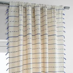 Andros Loom Woven Cotton Sheer Curtain -Chic Curtains Shop LWCC 2208607 pole pocket header