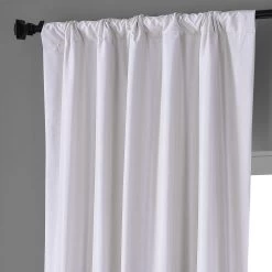 Sassy White Vintage Dupioni Faux Silk Hotel Blackout Curtain -Chic Curtains Shop PDCH SBO1 68904 3