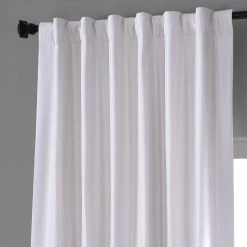 Sassy White Vintage Dupioni Faux Silk Hotel Blackout Curtain -Chic Curtains Shop PDCH SBO1 68904 4