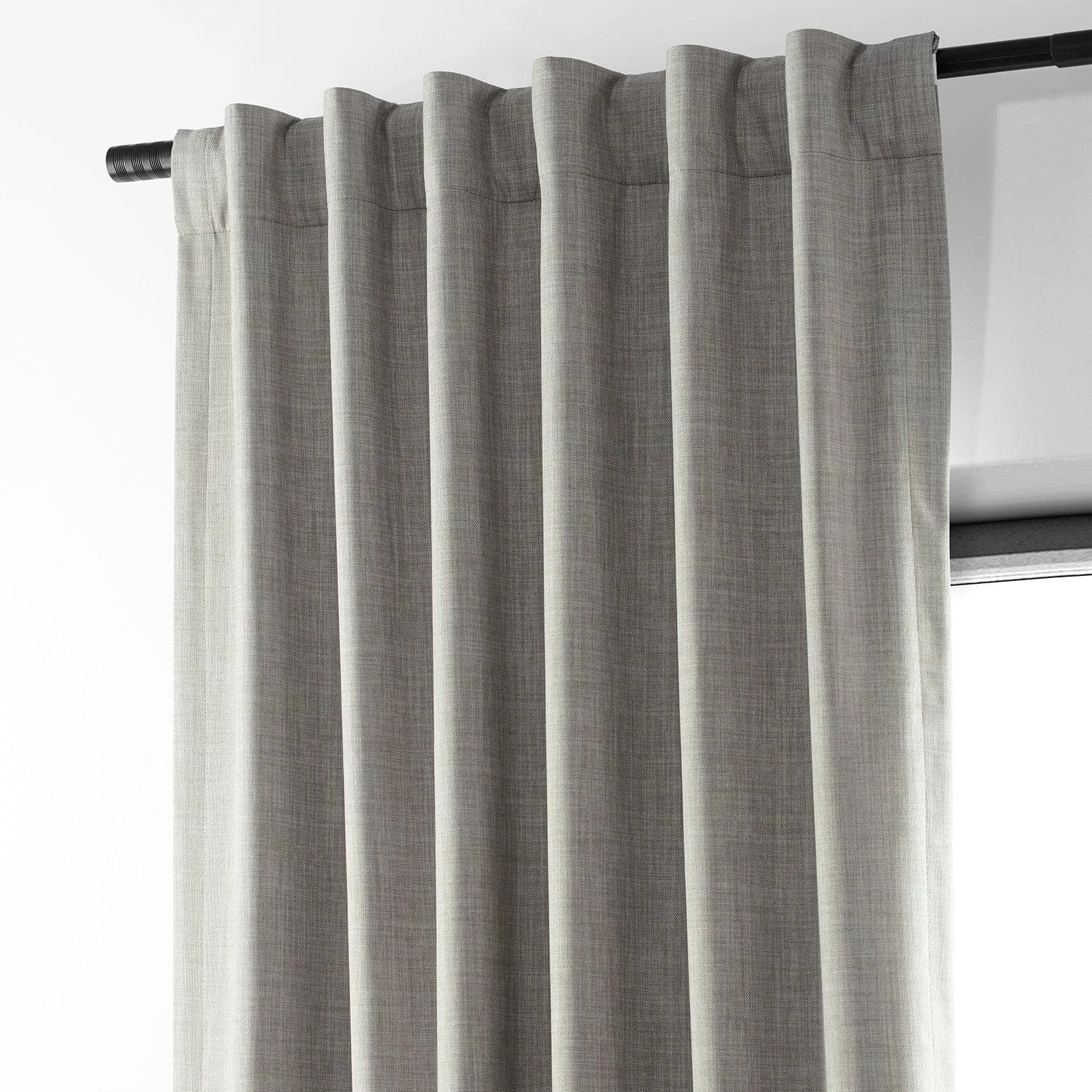 Dark Greige Performance Linen Hotel Blackout Curtain 5 Dark Greige Performance Linen Hotel Blackout Curtain - Image 3