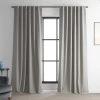 Dark Greige Performance Linen Hotel Blackout Curtain 2 Dark Greige Performance Linen Hotel Blackout Curtain -Chic Curtains Shop PLBO 23129 front view