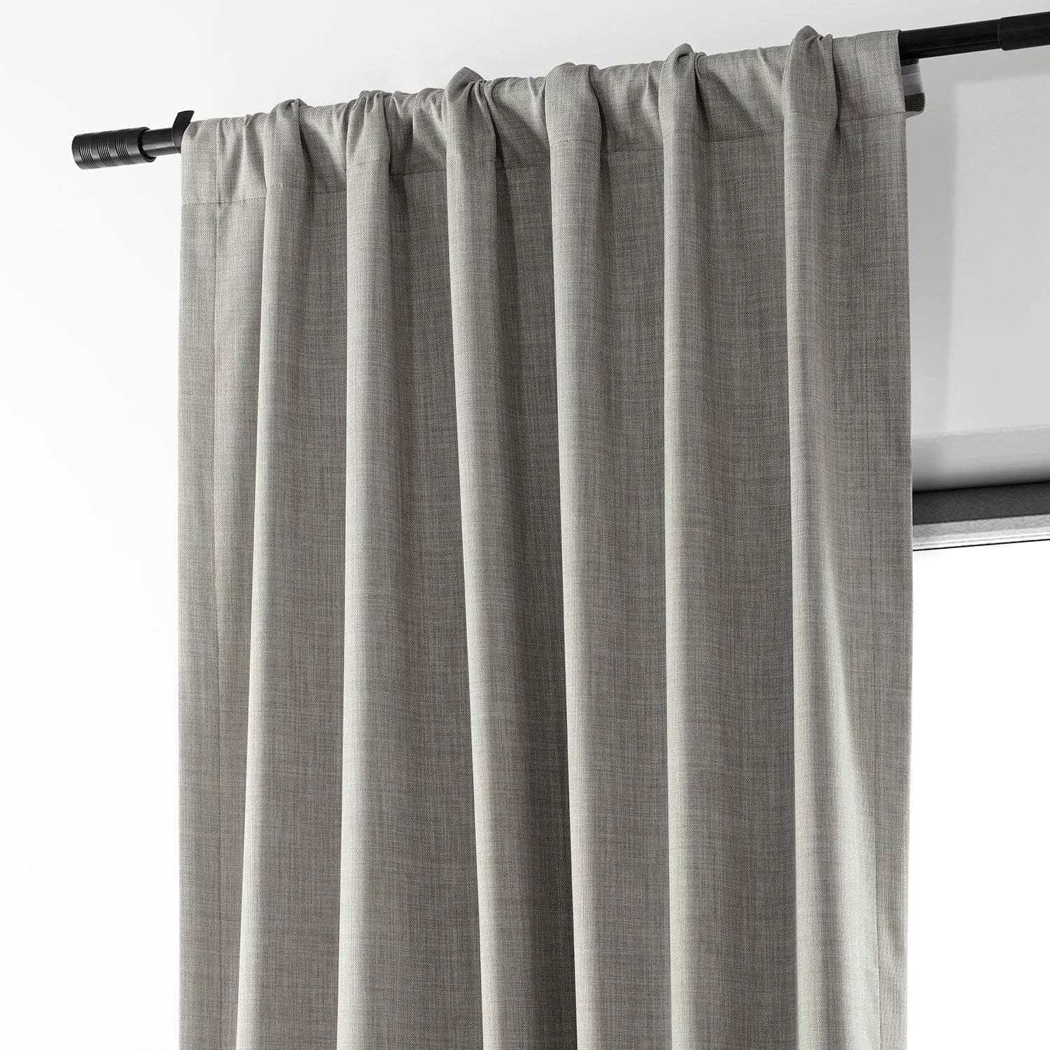 Dark Greige Performance Linen Hotel Blackout Curtain 6 Dark Greige Performance Linen Hotel Blackout Curtain - Image 4