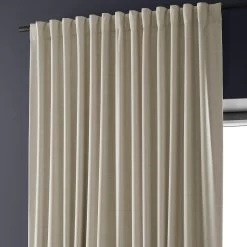Light Beige Extra Wide Performance Linen Hotel Blackout Curtain 10 Light Beige Extra Wide Performance Linen Hotel Blackout Curtain -Chic Curtains Shop PLBO 23157 DW back tab header
