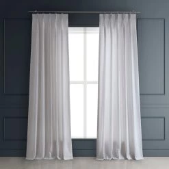 White French Pleat Parisian Linen Curtain