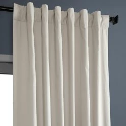 Hazelwood Beige Solid Cotton Hotel Blackout Curtain 10 Hazelwood Beige Solid Cotton Hotel Blackout Curtain -Chic Curtains Shop PRCT BO02B back tab header