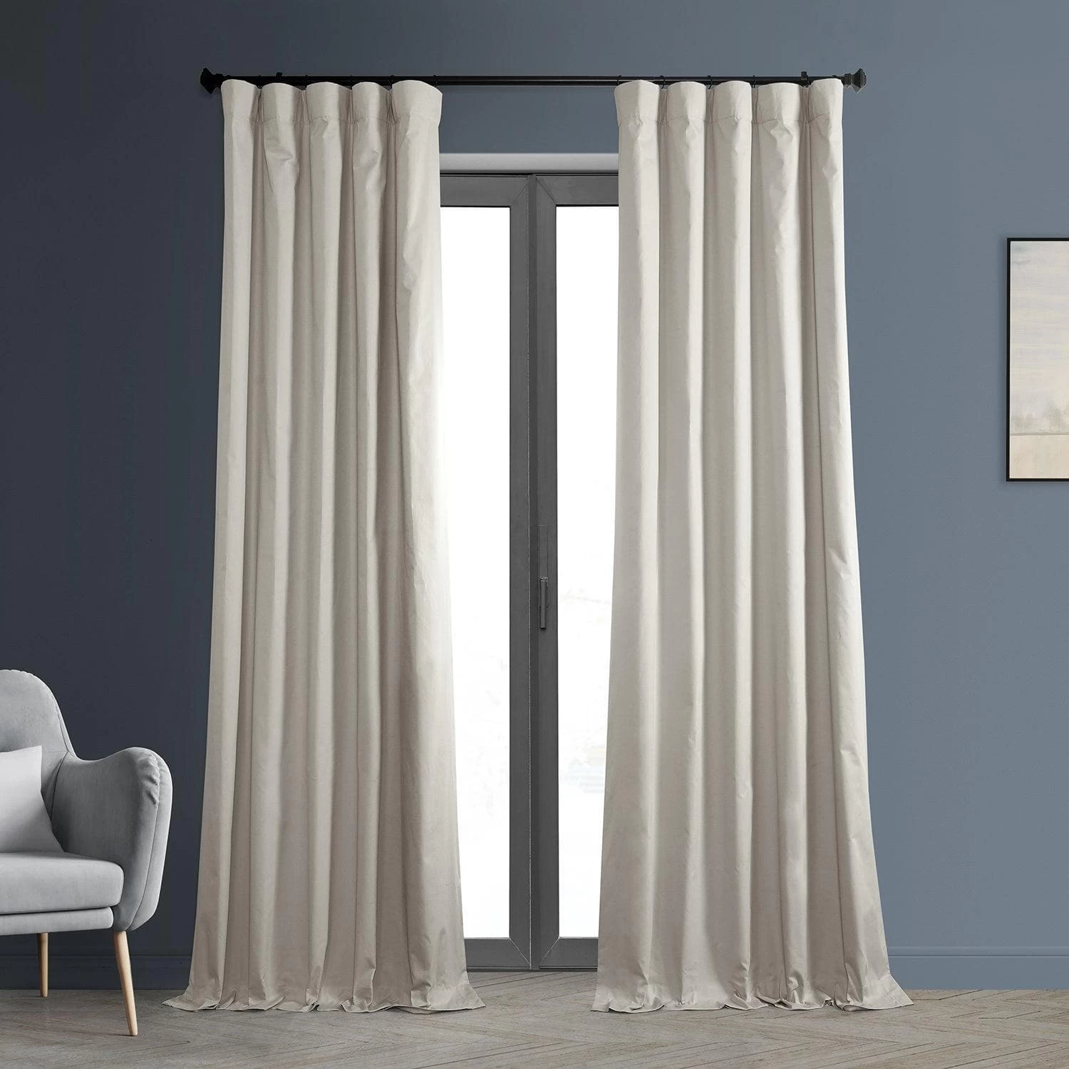 Hazelwood Beige Solid Cotton Hotel Blackout Curtain 3 Hazelwood Beige Solid Cotton Hotel Blackout Curtain