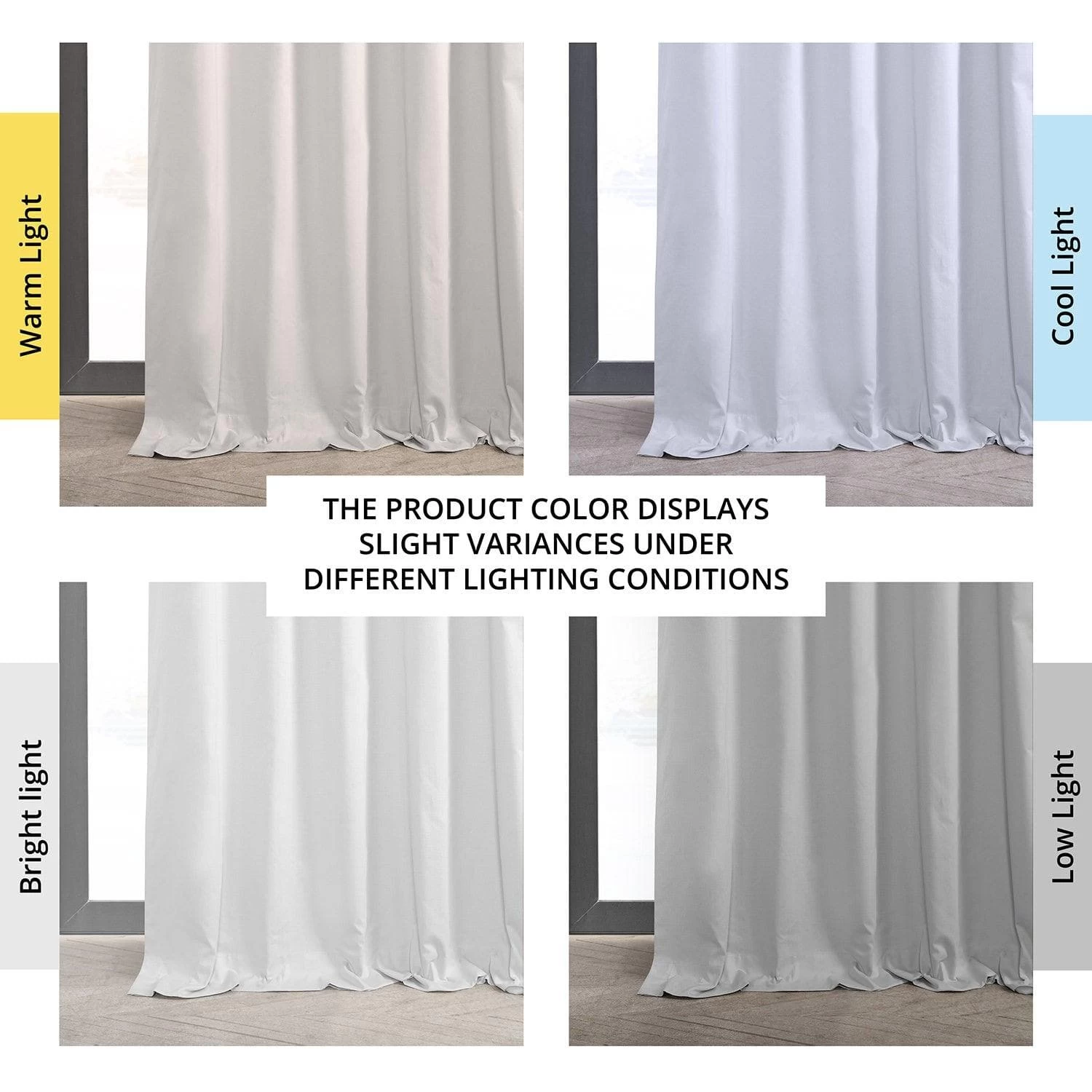 Whisper White Solid Cotton Hotel Blackout Curtain 8 Whisper White Solid Cotton Hotel Blackout Curtain - Image 6