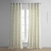 Illusions Silver Grey Grommet Printed Cotton Curtain -Chic Curtains Shop PRCT D02 GR 02