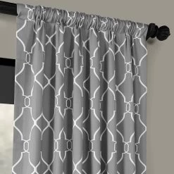 Aiden Grey Printed Cotton Curtain 11 Aiden Grey Printed Cotton Curtain -Chic Curtains Shop PRCT D05 26603 3
