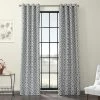 Martinique Grey Grommet Printed Cotton Curtain -Chic Curtains Shop PRCT D07C GR 53719