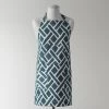 Martinique Blue Printed Cotton Apron