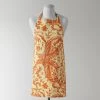 Edina Rust Printed Cotton Apron -Chic Curtains Shop PRCT D09A AP 86367