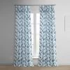 Artemis Blue French Pleat Printed Cotton Curtain 1 Artemis Blue French Pleat Printed Cotton Curtain -Chic Curtains Shop PRCT D211A FP 97733