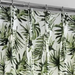 Artemis Olive French Pleat Printed Cotton Curtain -Chic Curtains Shop PRCT D211B FP 97734 2