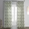 Artemis Olive Printed Cotton Curtain 1 Artemis Olive Printed Cotton Curtain -Chic Curtains Shop PRCT D211B front view