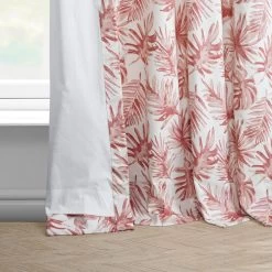 Artemis Rust French Pleat Printed Cotton Curtain -Chic Curtains Shop PRCT D211C FP 97735 4