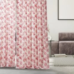 Artemis Rust French Pleat Printed Cotton Curtain -Chic Curtains Shop PRCT D211C FP 97735 5
