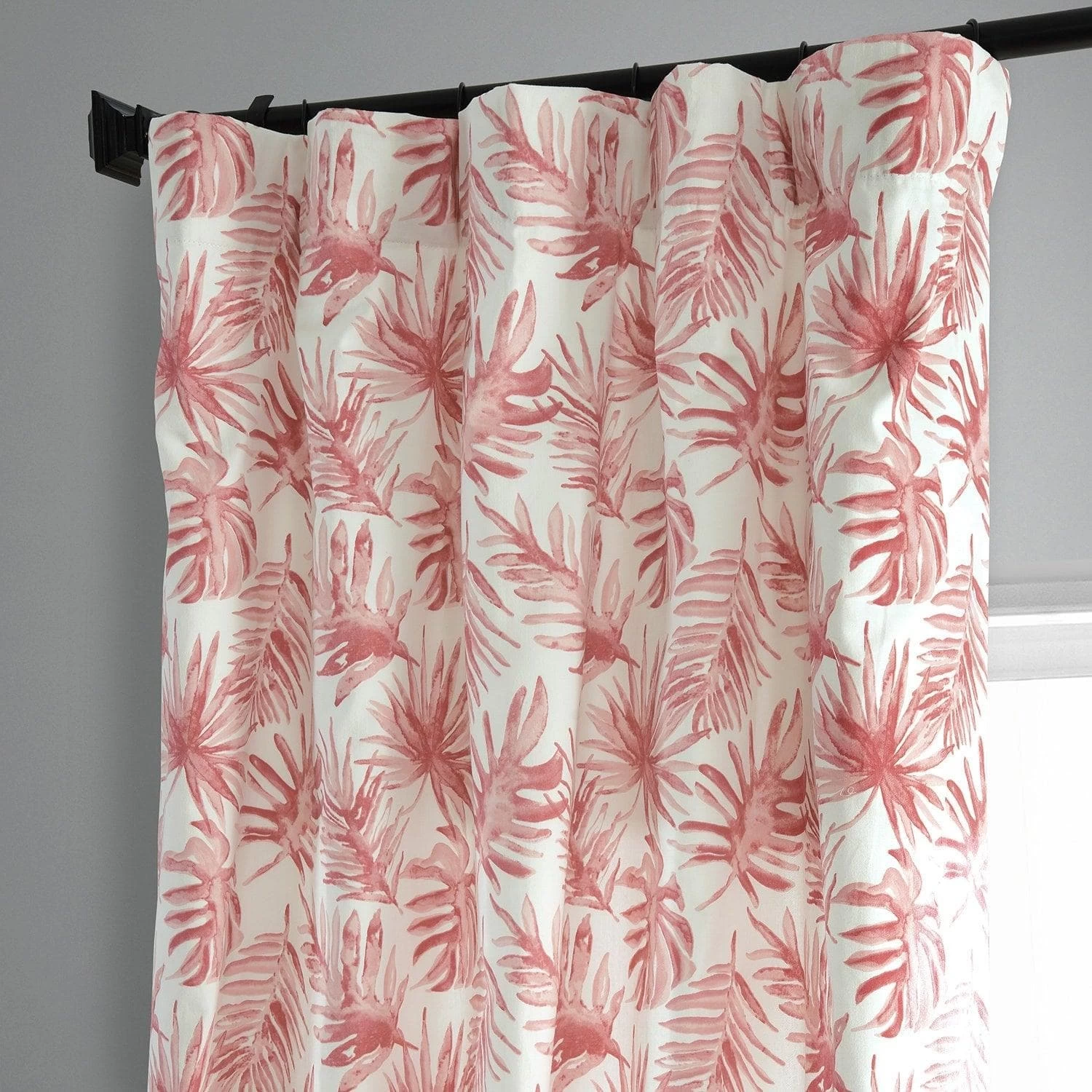 Artemis Rust Printed Cotton Curtain 4 Artemis Rust Printed Cotton Curtain - Image 2
